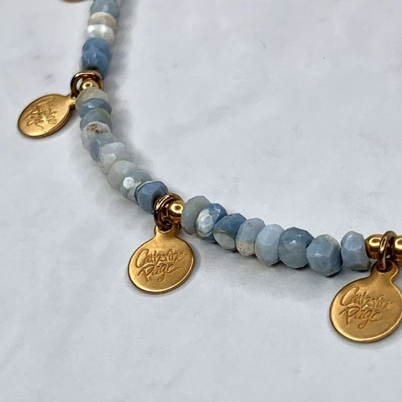 Catherine Page Logo Necklace Blue - Picture 3 of 6